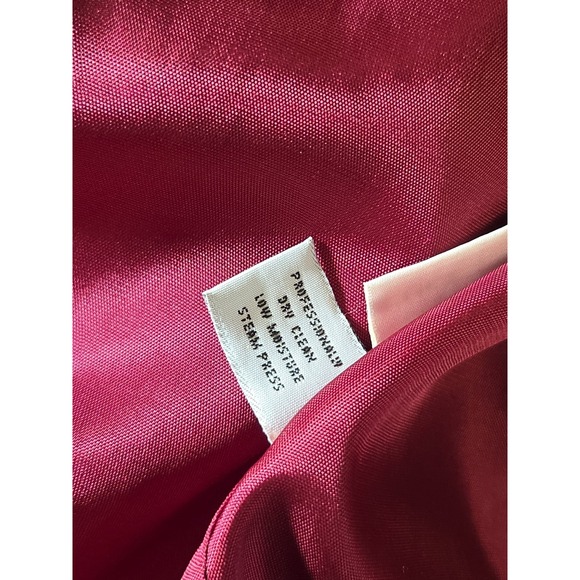 Vtg 80s 90s Jones New‎ York Hooded Long Coat Womens 6 Red 100% Wool USA STUNNING - Picture 14 of 15